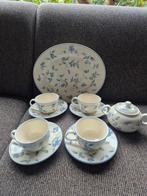 Serviesgoed Barrats met blauwe bloemen, Antiek en Kunst, Antiek | Servies compleet, Ophalen of Verzenden
