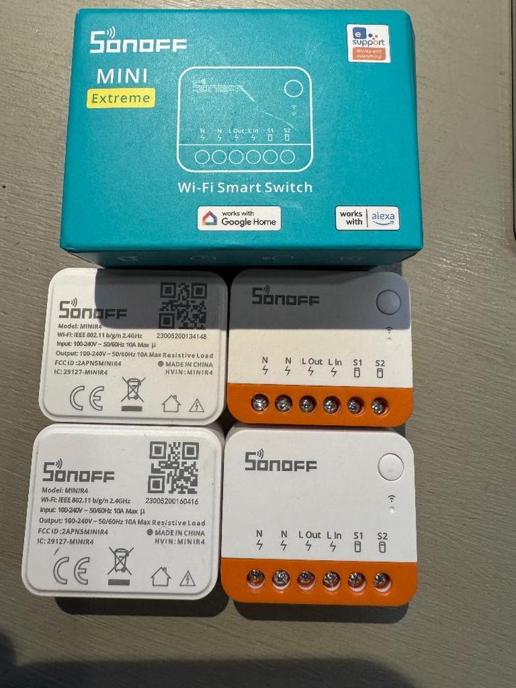 Sonoff schakelaar miniR4 WiFi, Hobby en Vrije tijd, Elektronica-componenten, Zo goed als nieuw, Ophalen of Verzenden
