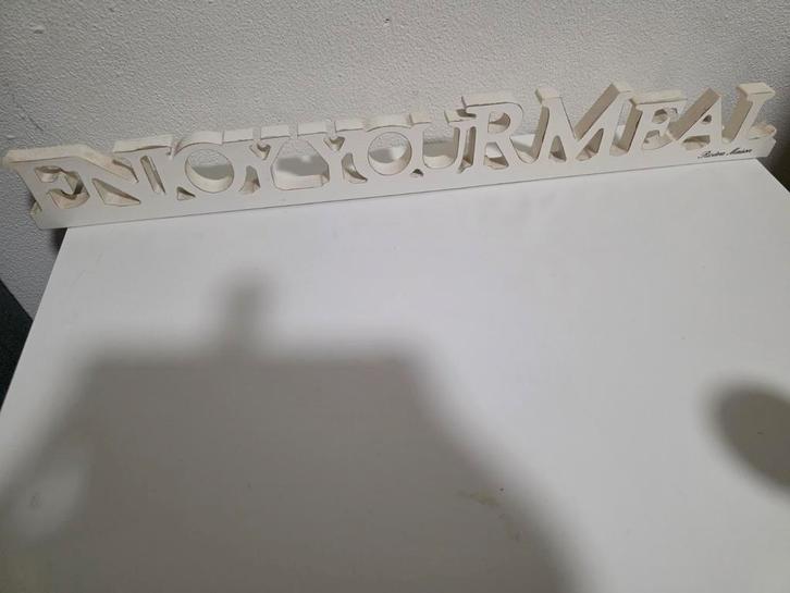 Rivièra Maison Tekst Bordje, Huis en Inrichting, Overige Huis en Inrichting, Zo goed als nieuw, Ophalen of Verzenden