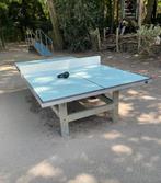 Tafeltennistafel met lichtblauw blad, Sport en Fitness, Tafeltennis, Ophalen, Gebruikt, Tafel Outdoor