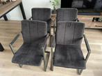 Vier nette eetkamerstoelen te koop, Huis en Inrichting, Ophalen, Gebruikt, Overige kleuren, Vier