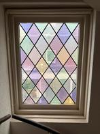 Kleurrijk glas-in-lood raam, Ophalen of Verzenden