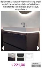 LED Lichtlijst Wastafel 140x46cm, Ophalen, 100 tot 150 cm, Overige typen, Nieuw