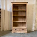 Boekenkast - 4 planken - 2 lades - massief teak - TTM Wonen, Www.ttmwonen.nl, Teakhout, Nieuw, Landelijk