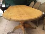 Vurenhouten Tafel, Huis en Inrichting, Tafels | Eettafels, Ophalen, Gebruikt, 50 tot 100 cm, Vijf personen of meer
