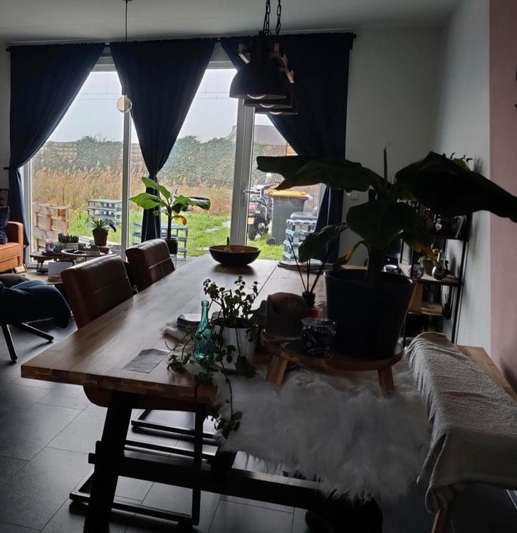 Grote Eettafel - 235x100cm, Huis en Inrichting, Tafels | Eettafels, Gebruikt, 50 tot 100 cm, 200 cm of meer, Vijf personen of meer