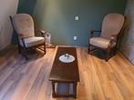 2 fauteuils plus salontafeltje. Bod vanaf 25,00, Ophalen, Gebruikt, 75 m² of meer, Laminaat