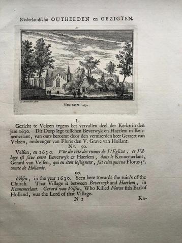 050 / Velsen Kopergravure1725 beschikbaar voor biedingen