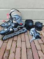 Nijdam Skeelers Maat 39 + Beschermset, Sport en Fitness, Gebruikt, Inline skates 4 wielen, Dames, Ophalen