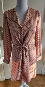 Roze jurk met stippen - Maat XS - merk Pieces, Pieces, Ophalen of Verzenden, Zo goed als nieuw, Maat 36 (S)