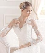 uitverkoop A lijn trouwjurk maat 34 36 38, Kleding | Dames, Ophalen of Verzenden, Nieuw, Overige kleuren, Trouwjurk