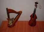 Verzamelen  2 Houten instrumentjes, Viool  & Harp, Ophalen of Verzenden, Zo goed als nieuw