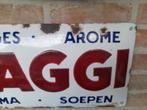 Maggi emaille bord, Ophalen of Verzenden, Gebruikt, Reclamebord