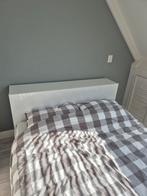 Bed 140x200, Ophalen, Gebruikt, Wit, Tweepersoons