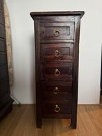 Houten kastje - leuk opknap project!, Huis en Inrichting, Kasten | Ladekasten, Ophalen, Minder dan 50 cm, Gebruikt, 5 laden of meer