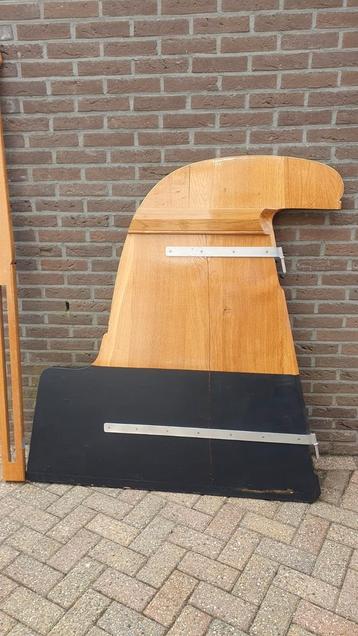 Platbodem roer ( massief eiken ) 