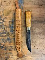 Jachtmes dolk bushcraft outdoor puukko  knive finland, Ophalen of Verzenden, Zo goed als nieuw