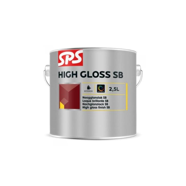 SPS HIGH GLOSS SB WIT 2,5L – Hoogglans Buitenlak – Wit –, Doe-het-zelf en Verbouw, Verf, Beits en Lak, Nieuw, Lak, Minder dan 5 liter