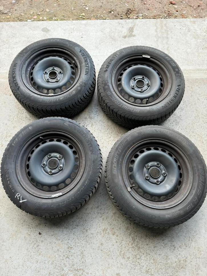 Winterbanden voor AUDI 5x112 tevens ook Vw caddy, Auto-onderdelen, Banden en Velgen, Banden en Velgen, Winterbanden, 15 inch, 195 mm