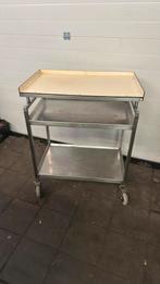 Serveerwagen rvs met trespa plateau, ..., Zo goed als nieuw, .., Ophalen
