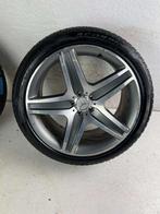 2 stuks Originele Mercedes ML GL Klasse AMG velgen 21" 5x112, Auto-onderdelen, Niet ingevuld, Gebruikt, 295 mm, Banden en Velgen