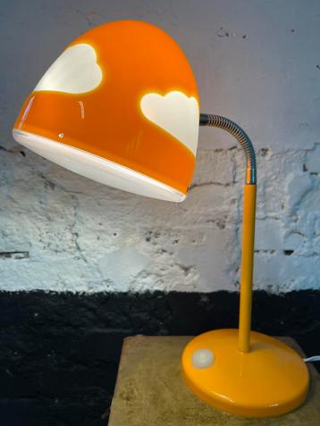 Vintage IKEA Skojig oranje bureaulamp tafellamp wolkenlamp beschikbaar voor biedingen