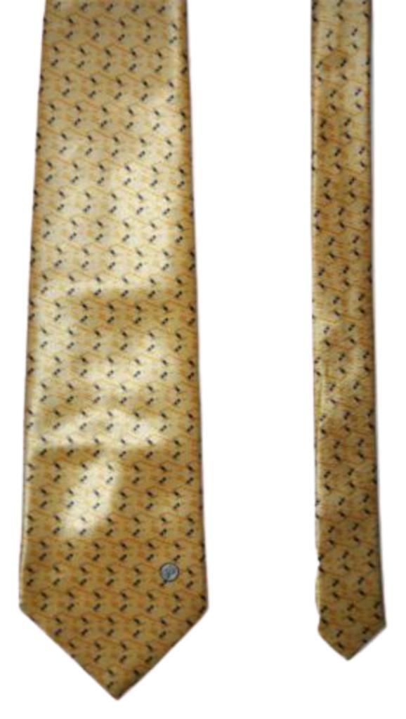 Nieuwe Versace stropdas, geel, Kleding | Heren, Stropdassen, Nieuw, Met patroon, Geel, Verzenden