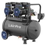 Stille Compressor olievrij - 2x1.8pk - 40 Liter tank - 230V, Nieuw, 10 bar of meer, 100 liter of meer, 400 tot 800 liter/min