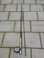 vlieg hengel met reel, Watersport en Boten, Hengelsport | Roofvissen, Ophalen of Verzenden, Gebruikt, Overige typen