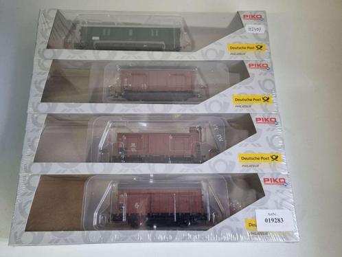 PIKO 73017 - Goederenwagon Set van de Deutsche Post, Hobby en Vrije tijd, Modeltreinen | H0, Nieuw, Wagon, Gelijkstroom, Piko