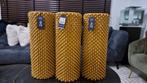 3x Spire Tall Bloempotten - Okergeel - Gerecycled, Huis en Inrichting, Woonaccessoires | Vazen, Ophalen, Kunststof, Geel, Nieuw