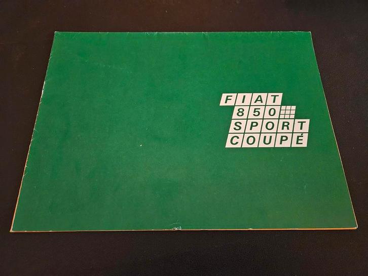 Brochure Fiat 850 Sport Coupé 1971, Boeken, Auto's | Folders en Tijdschriften, Zo goed als nieuw, Overige merken, Ophalen of Verzenden
