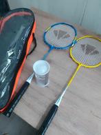 Badminton rackets met chuttels en tas, Ophalen of Verzenden, Zo goed als nieuw