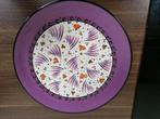 Prachtig kleurrijk bord / schaal, Huis en Inrichting, Keuken | Servies, Ophalen of Verzenden, Nieuw, Aardewerk, Bord(en)