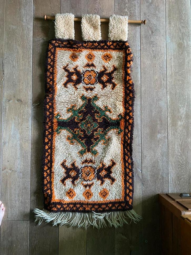 Vintage Muurkleed Jaren 60/70, Huis en Inrichting, Stoffering | Tapijten en Kleden, Gebruikt, Minder dan 50 cm, 50 tot 100 cm