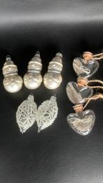 Mooie vintigh glazen kerstboomhangers, Ophalen, Gebruikt