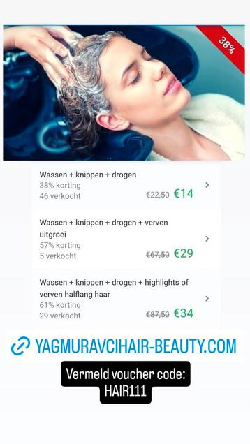 Knip of verf behandeling in kapper beschikbaar voor biedingen