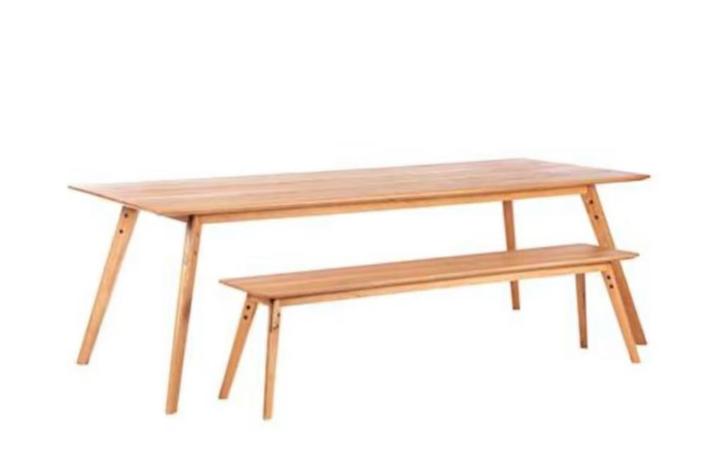 Nieuw in doos: Bodilson eiken eetbank 200cm, Huis en Inrichting, Complete eetkamers, Nieuw, Ophalen