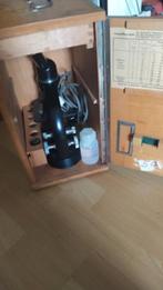 mikroscoop Hertel+Reuss Duitsland met verlichting en kastje, Audio, Tv en Foto, Optische apparatuur | Microscopen, Ophalen of Verzenden