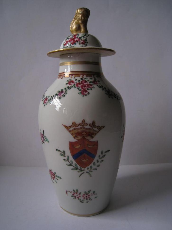 PORSELEIN SAMSON VAAS GROOT MODEL.  ANTIEK 19e EEUW, Antiek en Kunst, Antiek | Porselein, Verzenden