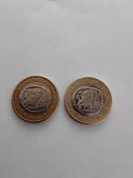 Griekenland 2x €1.00 munt, 2002, 1 met en 1 zonder S, Postzegels en Munten, Munten | Europa | Euromunten, Ophalen, Griekenland
