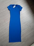 Jurk kobalt blauw one size, Verzenden, Nieuw, Blauw, Onder de knie