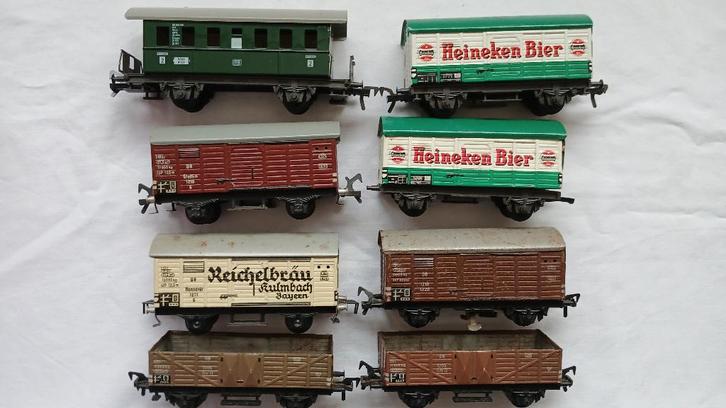 Fleischmann oudere metalen wagons, Hobby en Vrije tijd, Modeltreinen | H0, Gebruikt, Wagon, Gelijkstroom, Fleischmann, Ophalen of Verzenden