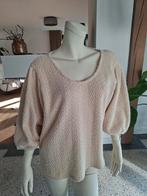 Norah room beige trui 44 xl  wijdere mouwen ronde wijde hals, Beige, Maat 42/44 (L), Ophalen of Verzenden, Zo goed als nieuw