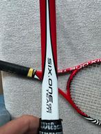 2x Wilson Six One Team 98 - Gripmaat L4, Sport en Fitness, Tennis, Ophalen, Gebruikt, L4, Wilson