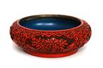 Chinese Handgesneden Cinabar Schaal, Ophalen of Verzenden