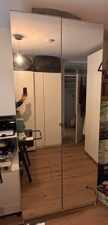 Ikea Pax 100x58x236 met spiegeldeuren beschikbaar voor biedingen