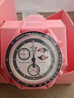 Swatch Moonswatch Pink Moon, Kunststof, Swatch, Nieuw, Kunststof
