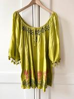 NF top met stempels lime met rood/zwart, One Size (38-48), Maat 46/48 (XL) of groter, Nieuw, Ophalen of Verzenden, Korte mouw