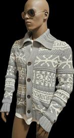 PME Legend katoenen gebreid vest met Noors motief (XL), Kleding | Heren, Truien en Vesten, ., Maat 56/58 (XL), Ophalen of Verzenden